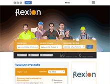 Tablet Screenshot of flexion-uitzendbureau.nl